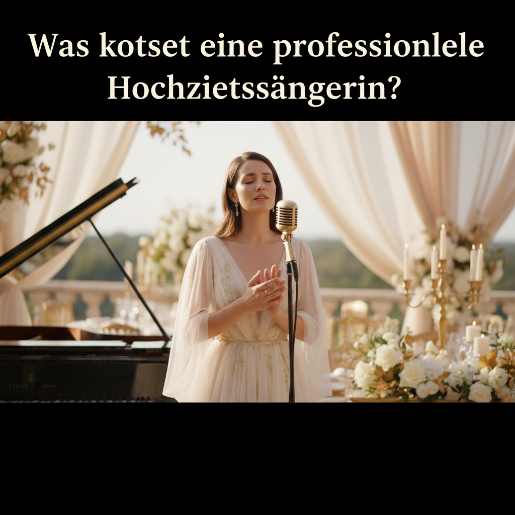 Was kostet eine professionelle Hochzeitssängerin?